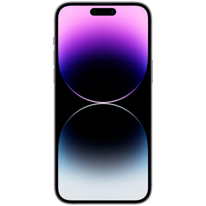 front view of purple iPhone 14 Pro