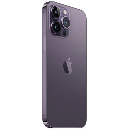 side view of iphone 14 pro purple